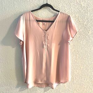 Dusty Rose Philosophy Blouse. Size L.